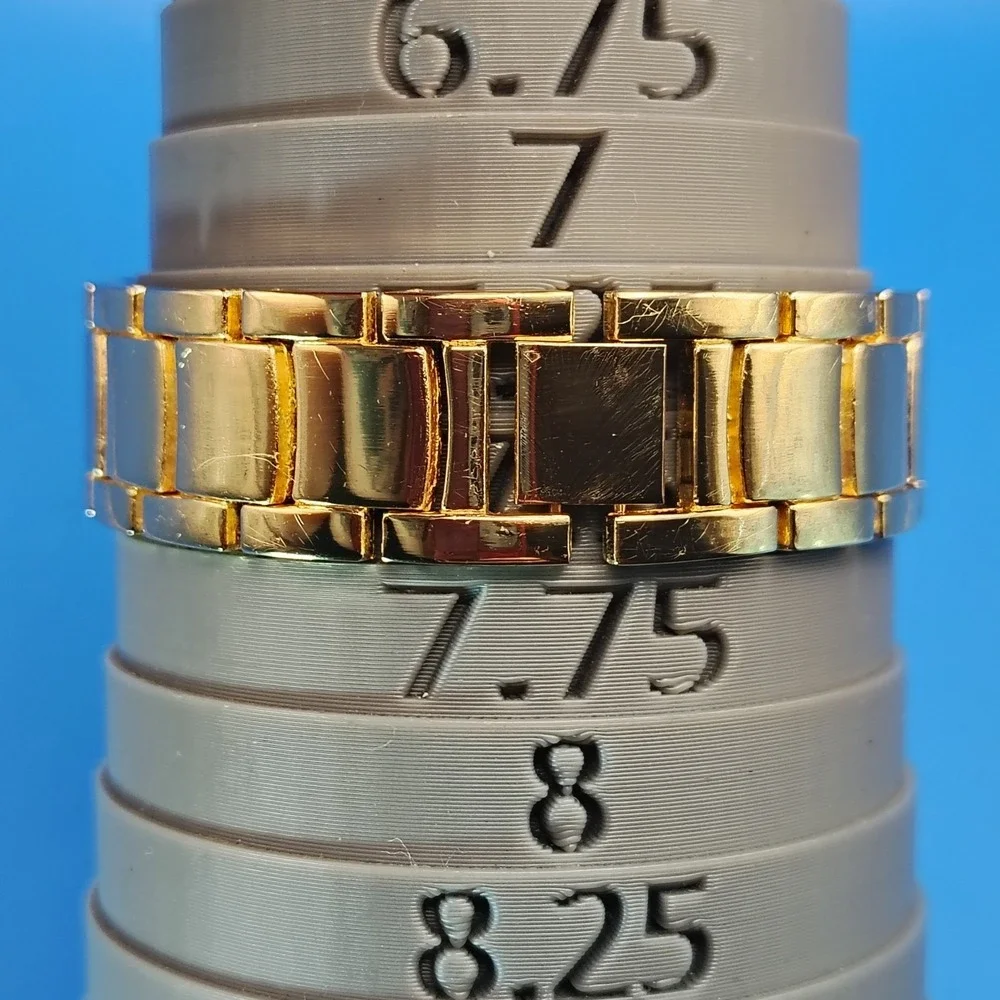 Vintage 2013 Michael Kors MK Logo Rhinestone Bust Down 35mm Women's Quartz Watch